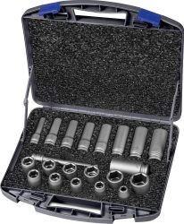 Sada silových nástrčných kľúčov 1/2" 21-dielna ASW