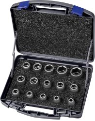 Sada silových nástrčných kľúčov 1/2" 15-dielna ASW