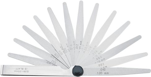 Presná škárová mierka 21 listov 0