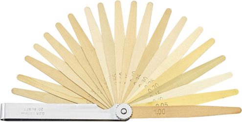 Presná škárová mierka 20 listov 0