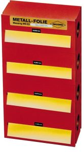 Sada kovových fólií