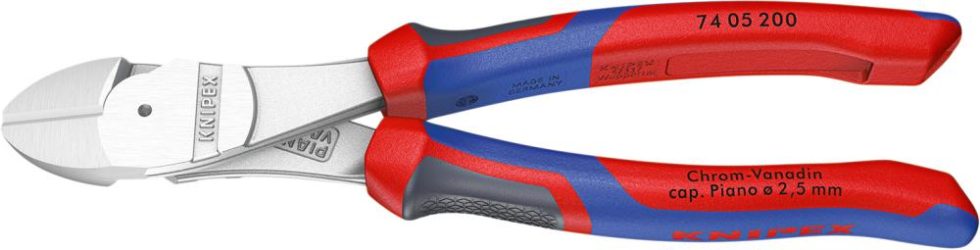 Silový odstrihovač pochrómovaný s viackomponentovým uchopením 250 mm KNIPEX