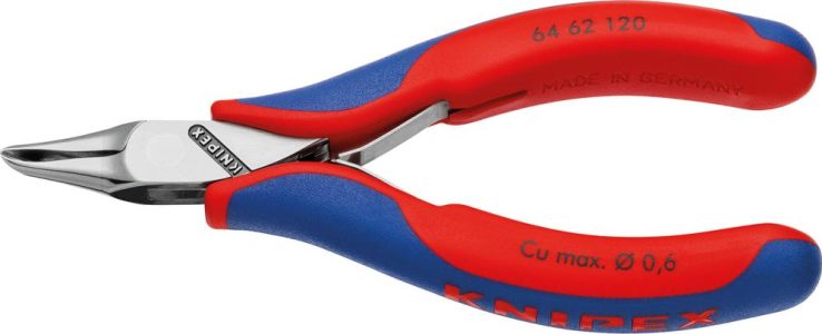 Elektronická rezačka pre predný šikmý rez s mini reznou čepeľou 120 mm KNIPEX