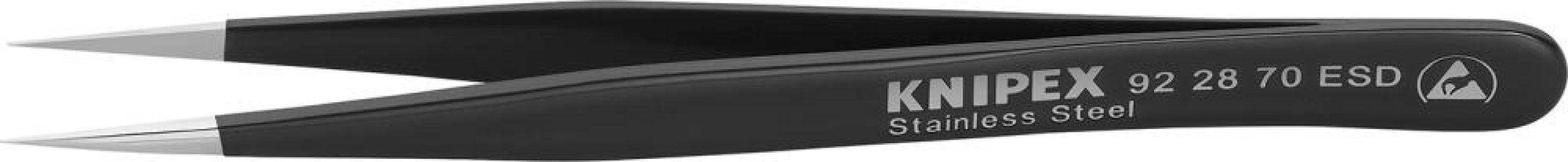 Pinzeta ESD 110 mm čierna KNIPEX