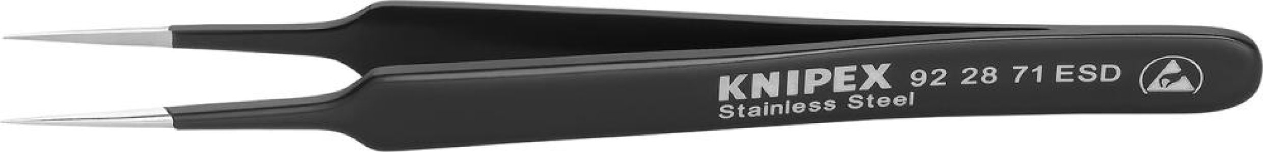 Pinzeta ESD v tvare ihly 110 mm čierna KNIPEX