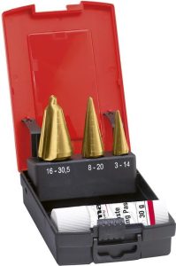 Sada vrtákov do plechu HSS TiN 3 – 30