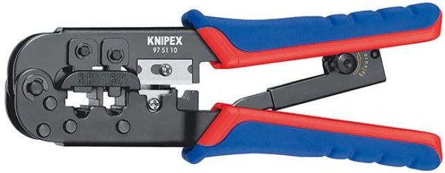 Krimpovacie pákové kliešte Western 6/8-pólové KNIPEX