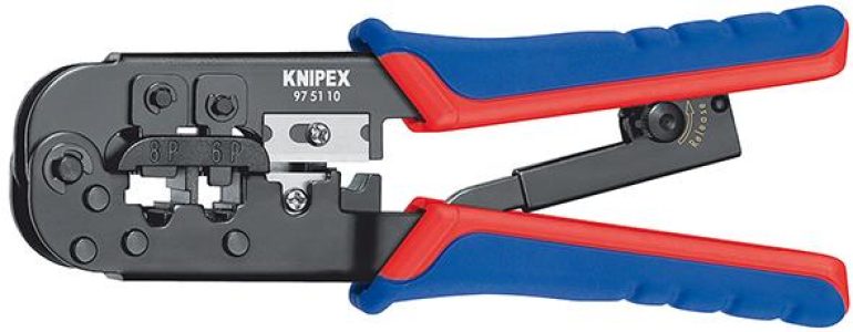 Krimpovacie pákové kliešte Western 6/8-pólové KNIPEX