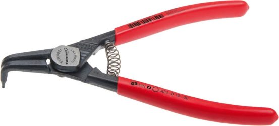 Kliešte na vonkajšie poistné krúžky zahnuté