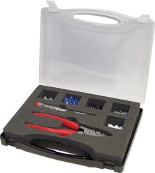 Sortiment káblových koncoviek s kliešťami 452-dielny FORMAT