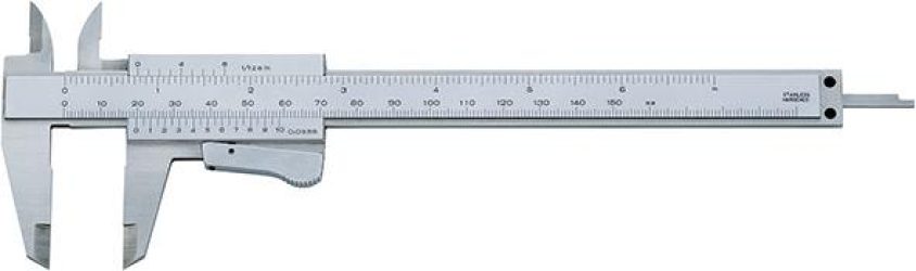Vreckové posuvné meradlo bez paralaxnej chyby + nastavenie 150 mm 1/50 1/1000 FORTIS