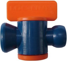 Uzatvárací kohút 2-dielny pre hadicu na chladivo 1/4" LOC-LINE