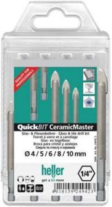 Sada vrtákov do skla CeramicMaster 5-dielna heller