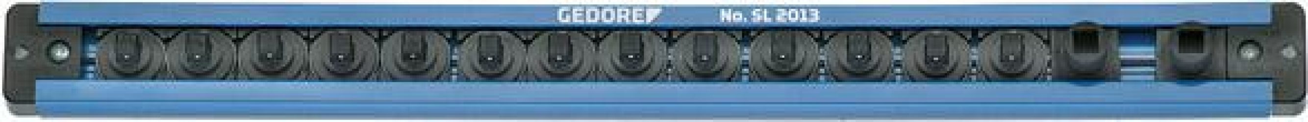 Nástrčná lišta s 13 vonkajšími a 2 vnútornými 4-hrannými adaptérmi 1/4" 380 mm Gedore