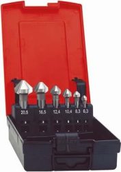 Sada kužeľových záhlbníkov DIN335 HSSE-PM tvar C 90° 6