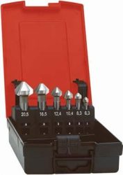 Sada kužeľových záhlbníkov DIN335 K20 tvar C 90° 6