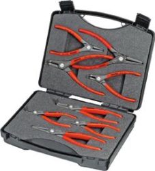 Sada presných klieští na poistné krúžky 8-dielna KNIPEX
