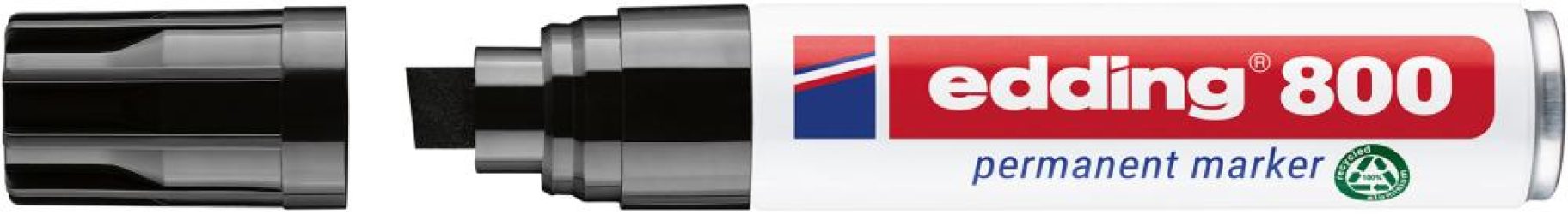 Permanentný značkovač č. 800 čierna farba edding