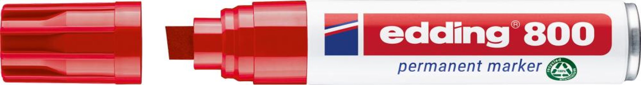 Permanentný značkovač č. 800 červená farba edding