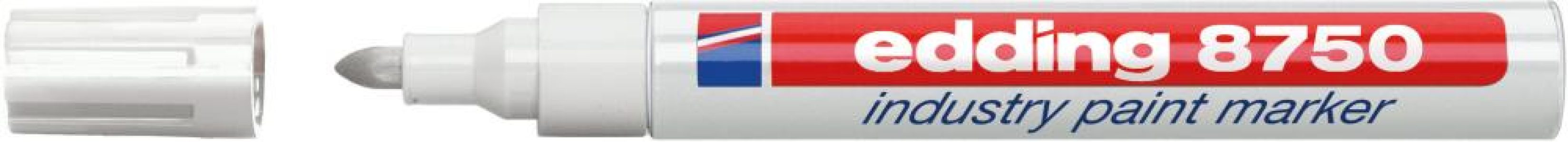 Priemyselný značkovač na laky 8750 biela farba edding