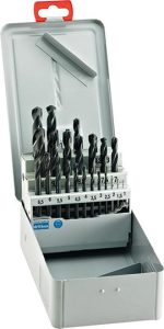 Sada krátkych vrtákov DIN1897 HSS typ N 1-10