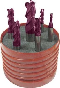 Sada dlhých stopkových fréz MTK TiAlN 6-dielna