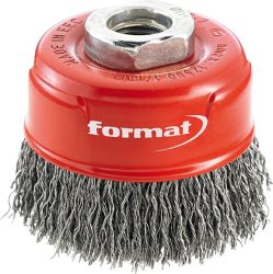 Hrncová kefa Longlife oceľ M14 vlnitá 80x mm FORMAT