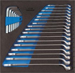 Modul na náradie 2/3 pre otvorené zahnuté očkové kľúče Gedore