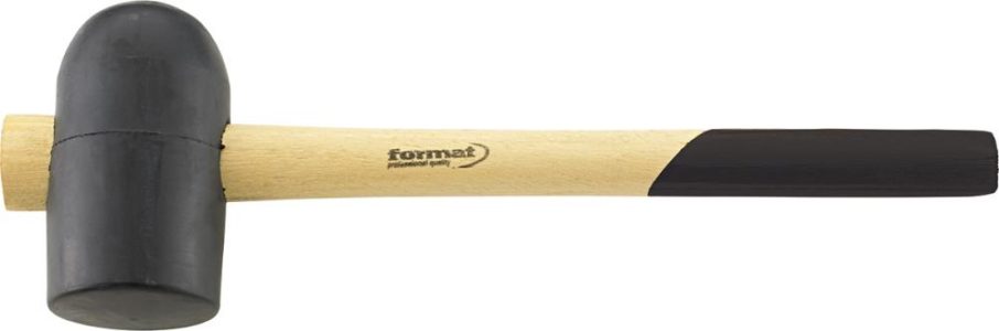 Gumové kompozitné kladivo veľkosť 2B 64 mm čierna farba FORMAT