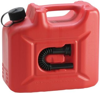Kanister na palivo Profi plast menovitý objem 10 l červená farba hünersdorff