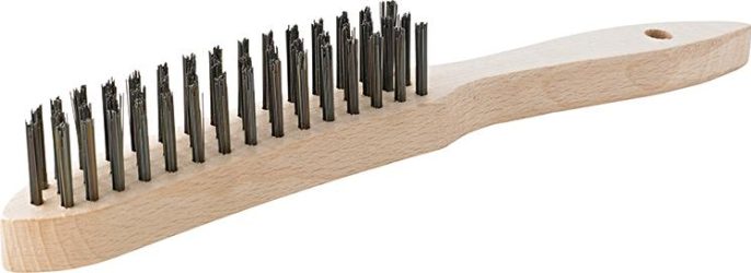 Ručná drôtená kefa oceľ hladká 6-radová mm FORMAT