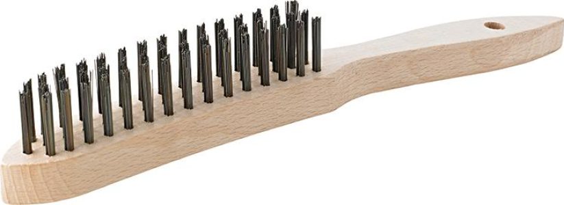 Ručná drôtená kefa oceľ hladká 6-radová mm FORMAT