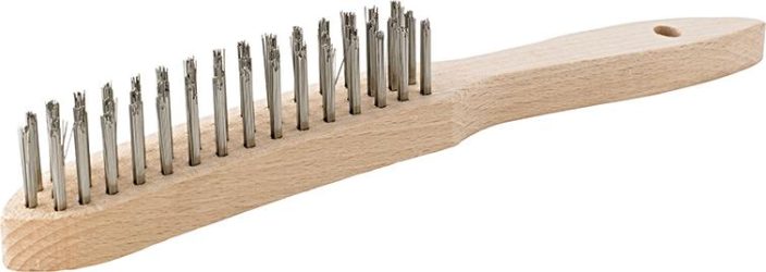 Ručná drôtená kefa nehrdzavejúca hladká 6-radová mm FORMAT