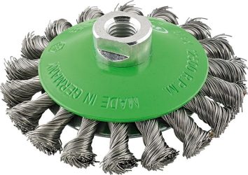 Misková kefa nehrdzavejúca M14 spletená 115 x 0