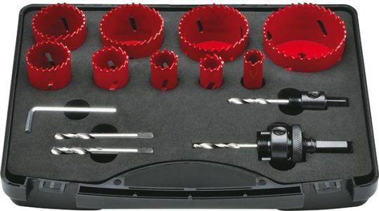 Sada vykružovacích píl HSSBi M42 s príslušenstvom 16-67 mm FORMAT