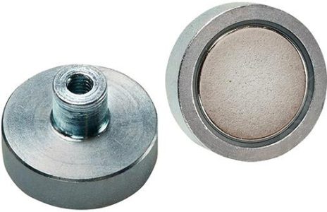 Magnet plochého chapača NdFeB so závitom 32 x 7/ 15