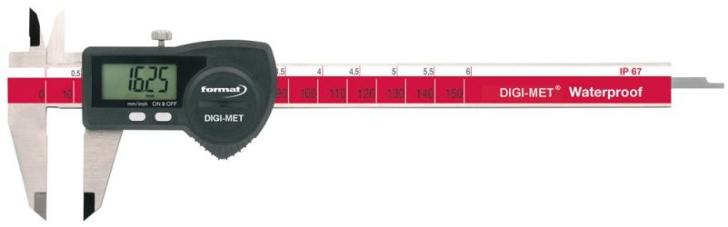 Digitálne vreckové posuvné meradlo IP67 150 mm bez dát ET FORMAT