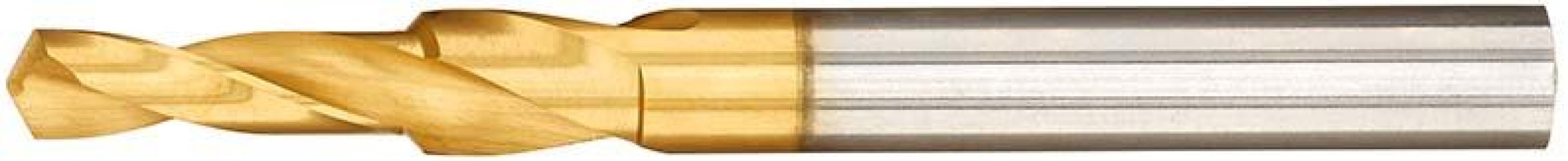 Vrták stupňovitý krátky HSS TiN na závitové jadrové otvory
