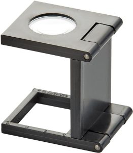 Lupa na počítanie a meranie vlákien v textíliách 10-násobná ESCHENBACH