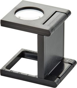 Lupa na počítanie a meranie vlákien v textíliách 8-násobná ESCHENBACH