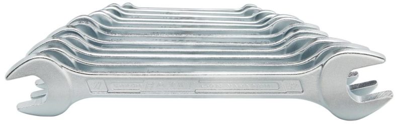 Sada obojstranných vidlicových kľúčov DIN3110 6 – 32 mm 12-dielna v kartónovej krabici Hazet