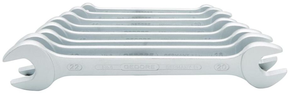 Súprava obojstranných kľúčov DIN3110 6 – 22 mm 8-dielna v lepenkovej škatuli Gedore