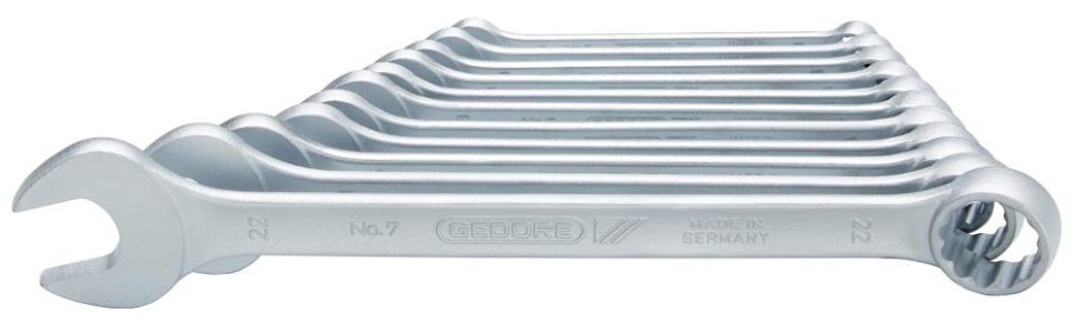 Sada kombinovaných očkových a vidlicových kľúčov DIN3113A 8-22 mm 11-dielna