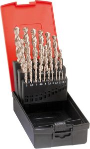 Sada špirálových vrtákov DIN338 HSSE brúsený typ N 1 – 13 mm FORMAT