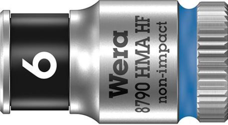 Adaptér nástrčných kľúčov 6-hranný 1/4" 6 mm s pridržiavacou funkciou Wera