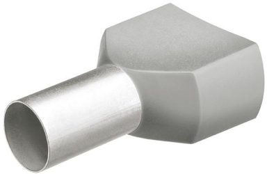 Káblová koncovka Twin s golierom 8 mm 2 x 0