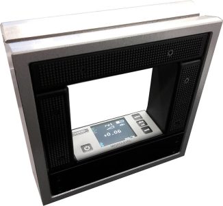 Rámová vodováha s vyrovnávacím prípravkom MICROLEVEL 150x150 mm/0