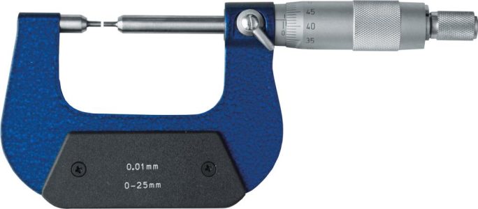 Strmeňový mikrometer znížená meracia plocha 25 – 50 mm FORMAT