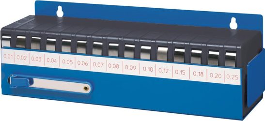 Škárová mierka v páse INOX v dielenskom boxe FORMAT