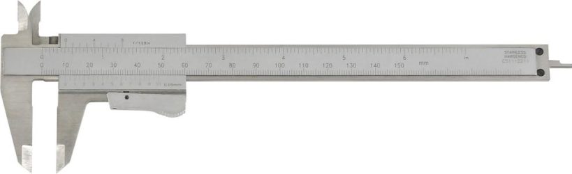 Vreckové posuvné meradlo s nastavením momentu a odčítaním bez paralaxnej chyby 150 mm FORMAT